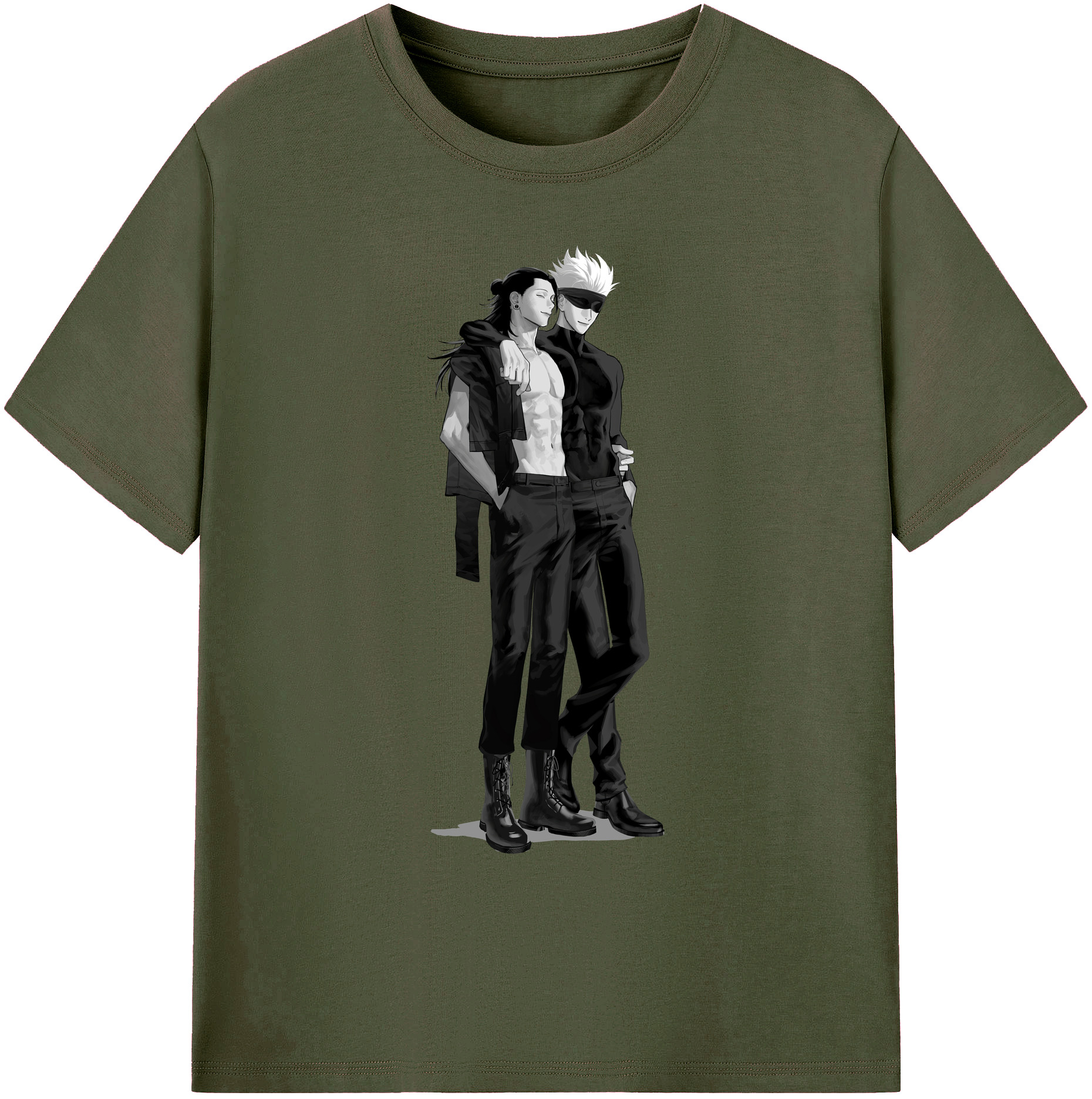 （画像用） 呪術廻戦 Jujutsu Kaisen 綿100％ メンズ半袖Tシャツ｜肌触りやわらか＆通気性
